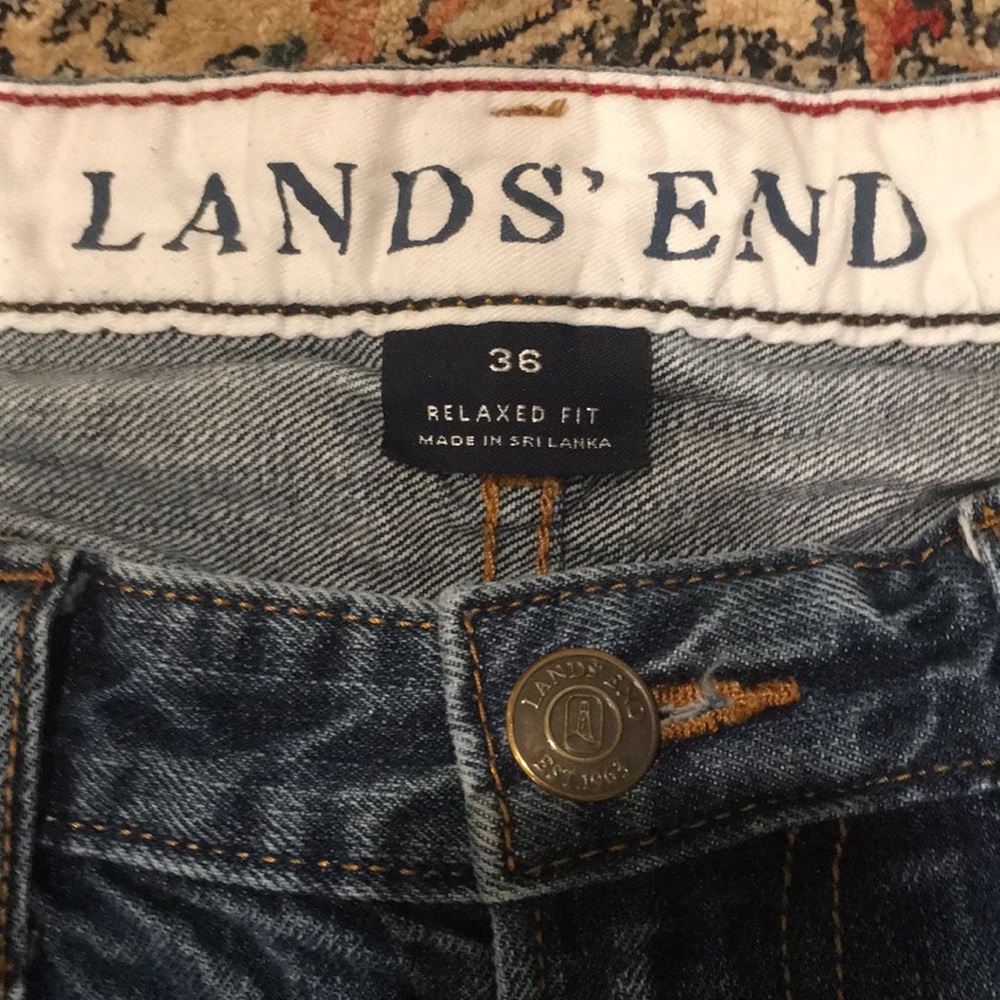 36X30 Lands’ End Relaxed Fit Jeans